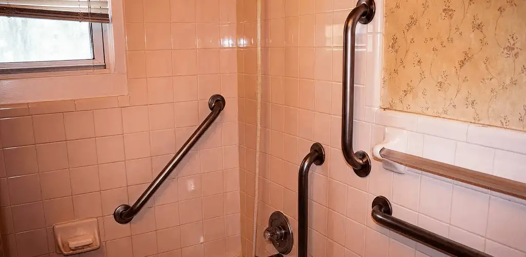 Shower grab bar installation for bathroom safety and accessibility in Fort Worth, TX