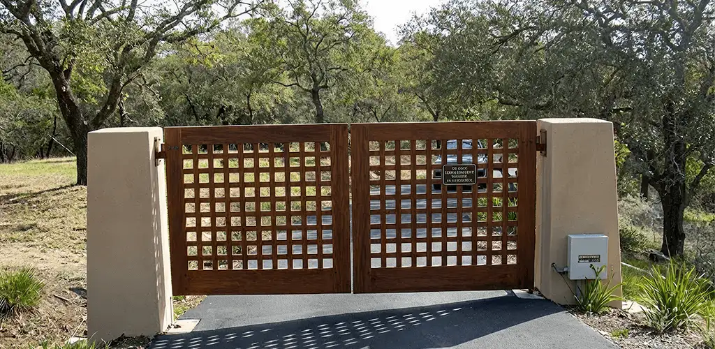 Driveway gate installation for a residential property in Fort Worth, TX