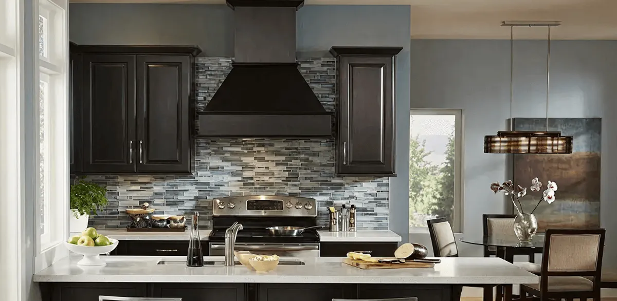 Kitchen cabinet painting and refinishing in a modern kitchen in Fort Worth, TX