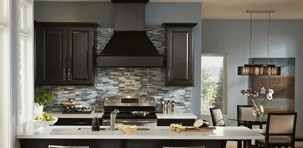 Kitchen cabinet painting and refinishing in a modern kitchen in Fort Worth, TX