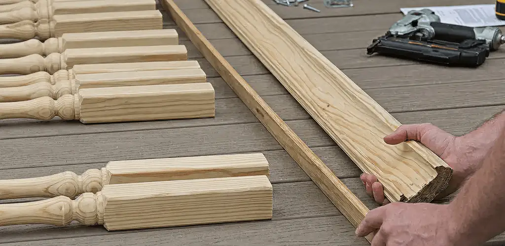Handrail installation materials and wood components for stair rail work in Fort Worth, TX